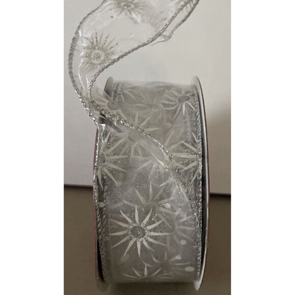 Jumbo Of 3 Ribbon 2.5in X 30 Ft Wired Edge - Picture 2 of 6